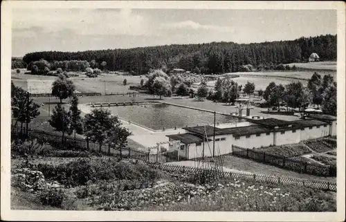 Ak Bad Berka im Weimarer Land Thüringen, Freibad