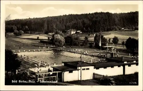 Ak Bad Berka Thüringen, Schwimmbad