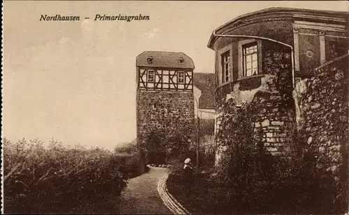 Ak Nordhausen am Harz, Primariusgraben
