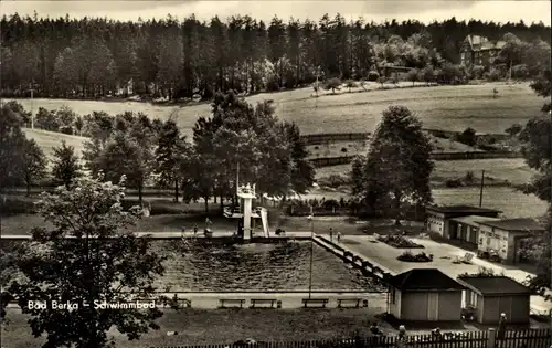 Ak Bad Berka im Weimarer Land Thüringen, Schwimmbad