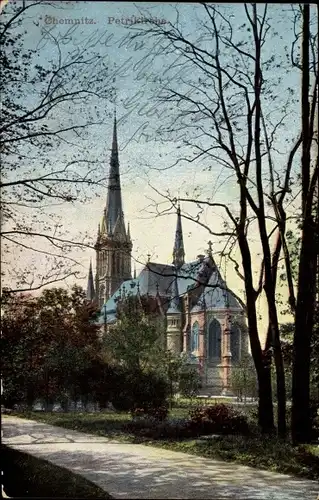 Ak Chemnitz in Sachsen, Petrikirche