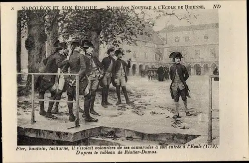 Künstler Ak Napoleon et son Epoque, il s'isolait volontiers de ses camarades a son entree a l'Ecole