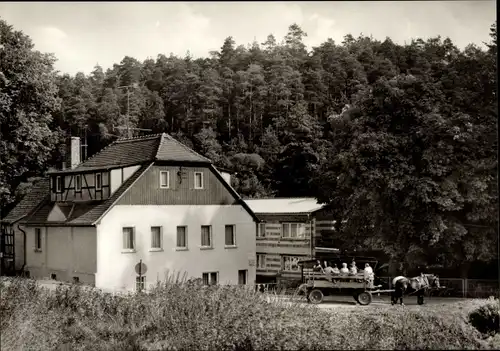 Ak Weißenborn Holzland Thüringen, Schulungs- und Betriebsferienheim Meuschkensmühle im Mühltal