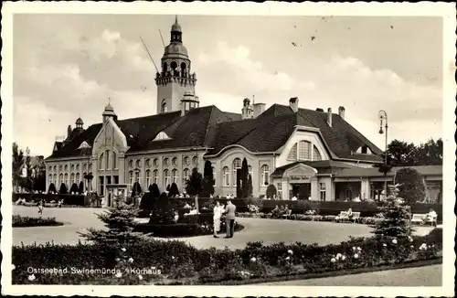 Ak Świnoujście Swinemünde Pommern, Kurhaus
