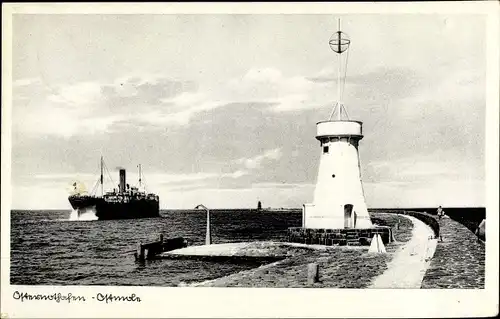 Ak Chorzelin Osternothafen Świnoujście Swinemünde Pommern, Ostmole