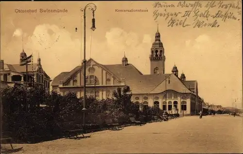 Ak Świnoujście Swinemünde Pommern, Konversationshaus