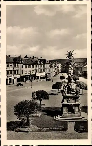 Ak Vyškov Wischau Südmähren, Hauptplatz