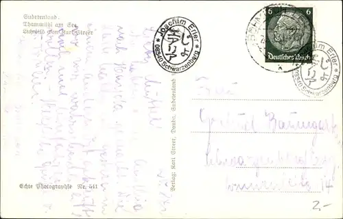 Ak Staré Splavy Thammühl Doksy Hirschberg am See Region Reichenberg, Panorama