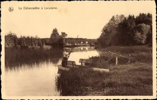 Ak Chiny Wallonien Luxemburg, le Debarcadere a Lacuisine