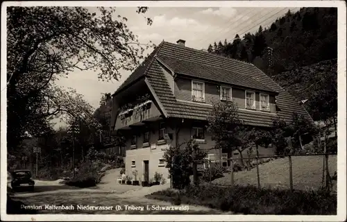 Ak Niederwasser Hornberg im Schwarzwald, Pension Kaltenbach