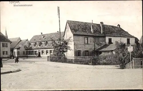 Ak Speyer am Rhein, Rheintorstraße