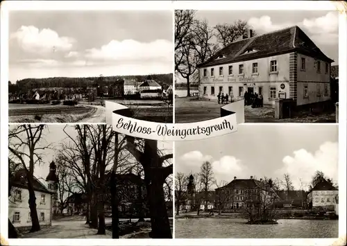 Ak Weingartsgreuth Wachenroth in Mittelfranken,, Schloss, Gasthaus Weichlein