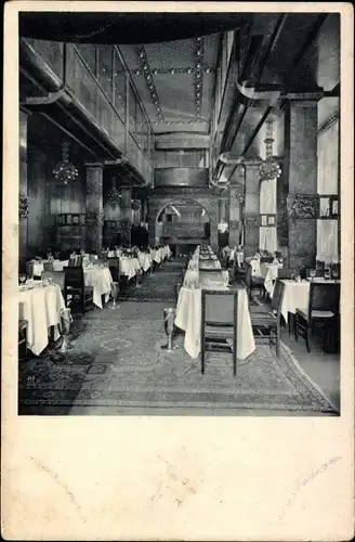 Ak Berlin Tiergarten, Weinhaus Rheingold, Potsdamer Platz, Galerie Saal, Innenansicht