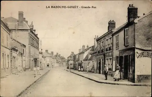 Ak La Bazoche Gouet Eure et Loir, Grande Rue