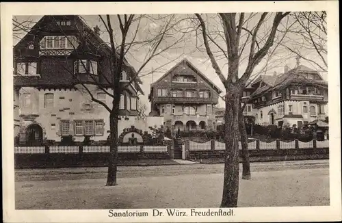 Ak Freudenstadt im Nordschwarzwald, Sanatorium Dr. Würz