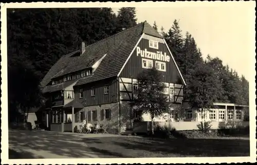 Foto Ak Oberpöbel Dippoldiswalde Sachsen, Gasthaus Putzmühle