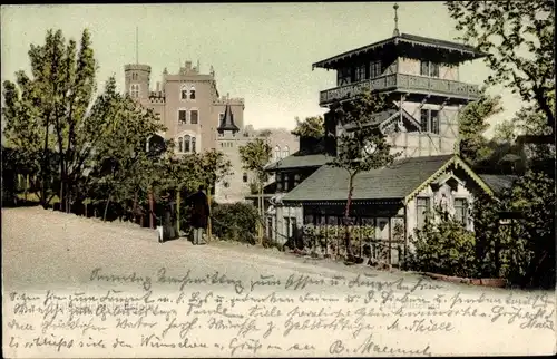 Ak Giebichenstein Halle an der Saale, Bad Wittekind, Straßenansicht