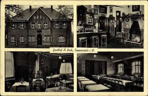 Ak Seppenrade Lüdinghausen Münsterland, Gasthof A. Kork, Innenansicht