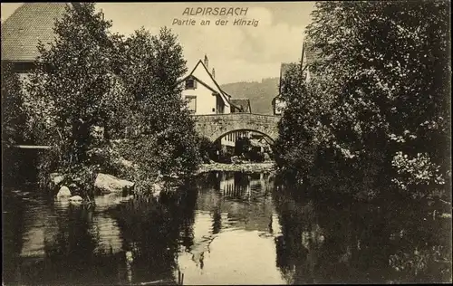 Ak Alpirsbach im Schwarzwald, Kinzigpartie