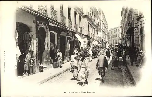 Ak Algier Alger Algerien, Rue Randon
