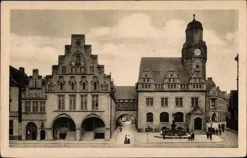 Ak Dortmund im Ruhrgebiet, Rathaus, Bücherei, Sparkasse, Reichsparteitag Deutsche Volkspartei 1924