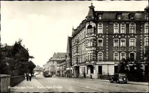 Ak Nordhausen am Harz, Karl Marx Straße