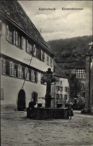 Ak Alpirsbach im Schwarzwald, Klosterbrunnen