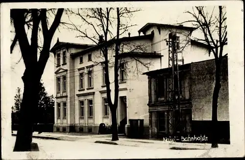 Foto Ak Nakło nad Notecią Nakel Netze Westpreußen, Bahnhofstraße