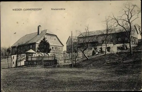 Ak Niedercunnersdorf Kottmar Sachsen, Niedermühle