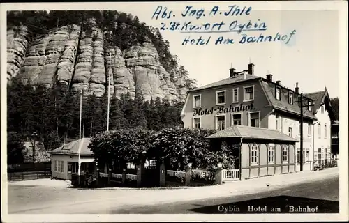 Ak Oybin in Sachsen, Hotel am Bahnhof