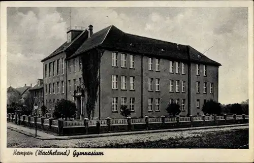 Ak Kepno Kempen Wartheland Posen, Gymnasium