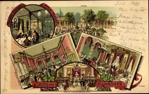 Litho Hannover, Münchner Bierhalle, Saal, Garten, Austernstube