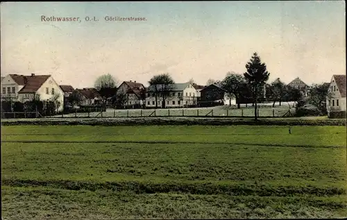 Ak Czerwona Woda Rothwasser Oberlausitz Schlesien, Görlitzer Straße