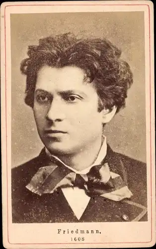 CdV Schauspieler Friedmann, Deutsches Theater Berlin