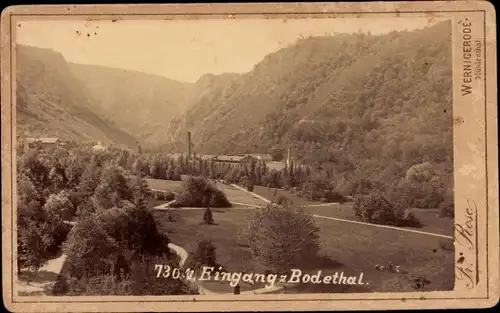 CdV Thale im Harz, Eingang zum Bodetal