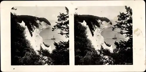 Stereo Foto Sassnitz auf Rügen, Wissower Klinken