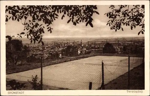 Ak Grünstadt in der Pfalz, Tennisplatz