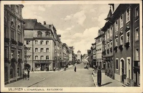 Ak Villingen im Schwarzwald, Rietstraße