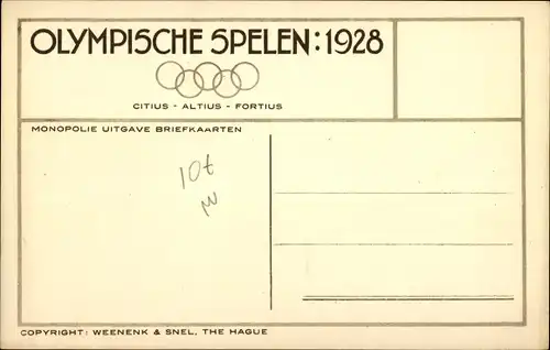 Ak Amsterdam Nordholland, Gymnastiek, Hongaarsche Damesdansen, Olympische Spiele 1928