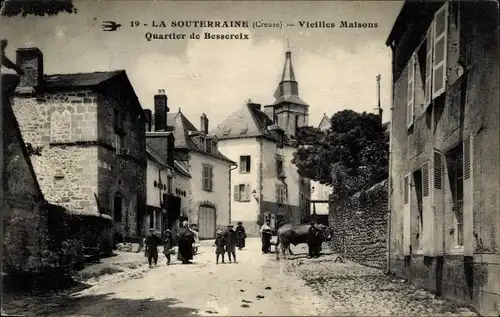 Ak La Souterraine Creuse, Vieilles Maisons, Quartier de Bessereix