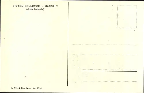 Ak Macolin sur Bienne Magglingen Kanton Bern, Hotel Bellevue