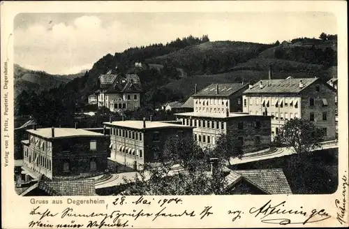 Ak Degersheim Kanton St. Gallen, Blick auf den Ort