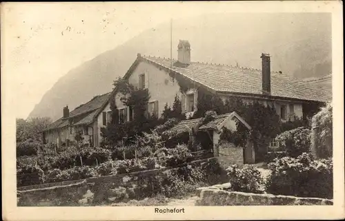 Ak Rochefort Kanton Neuenburg, Teilansicht der Ortschaft