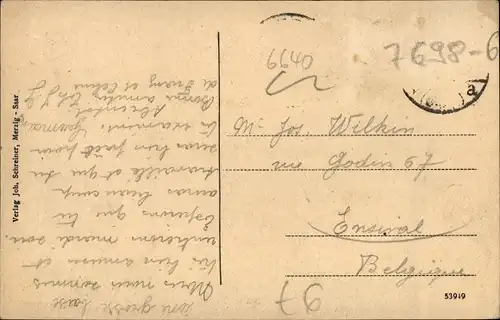 Ak Merzig an der Saar, Gesamtansicht