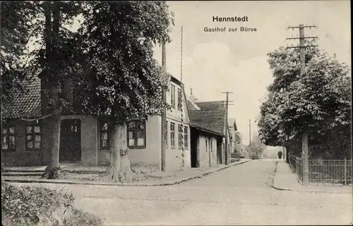 Ak Hennstedt in Dithmarschen, Gasthof zur Börse