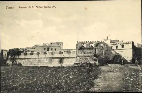Ak Tetuán Marokko, Puerta de la Reina Isabel 2