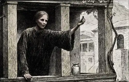 Künstler Ak Burnand, E., Der verlorenen Groschen