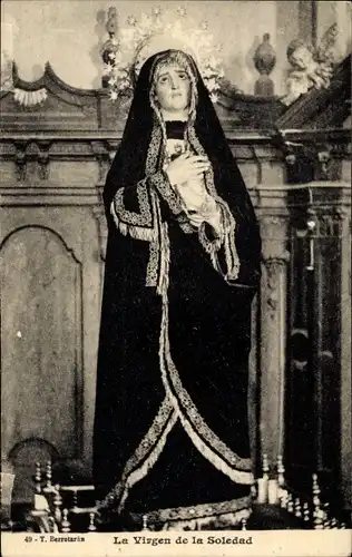 Ak La Virgen de la Soledad, Marienstatue