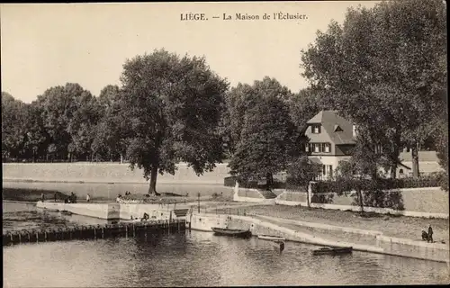 Ak Liège Lüttich Wallonien, La Maison de l'Eclusier