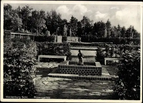 Ak Wałbrzych Waldenburg Schlesien, Rosengarten